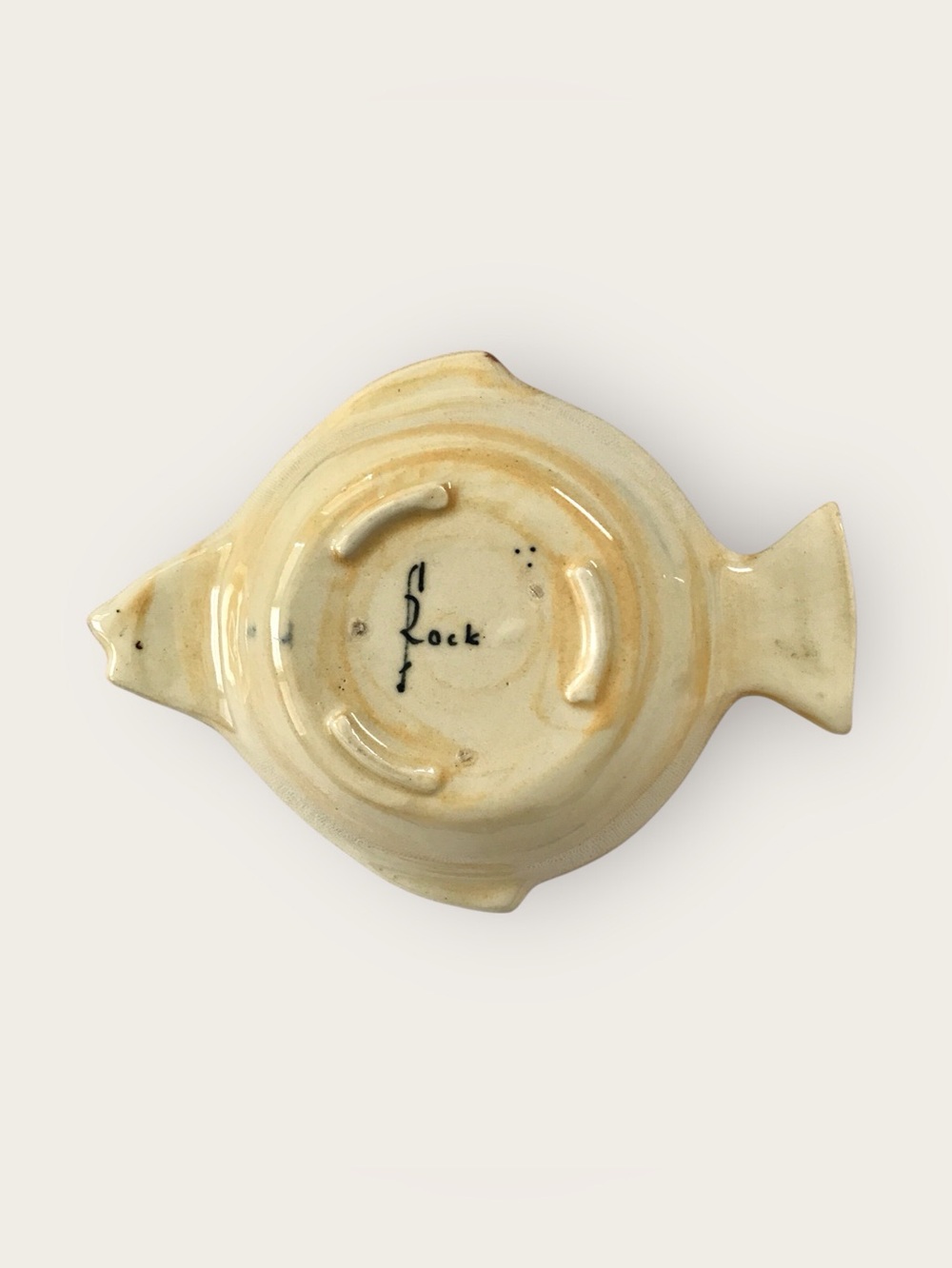 Vintage 1950s Set of 4 Fish-Shaped Ceramic Ramekins by Frank Rock MCM - Picture 7 of 10